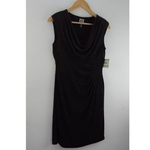 🎉HP🎉 ANNE KLEIN sparkling black gold short dress